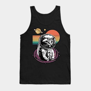 Space Catdet Galactic Feline Tank Top